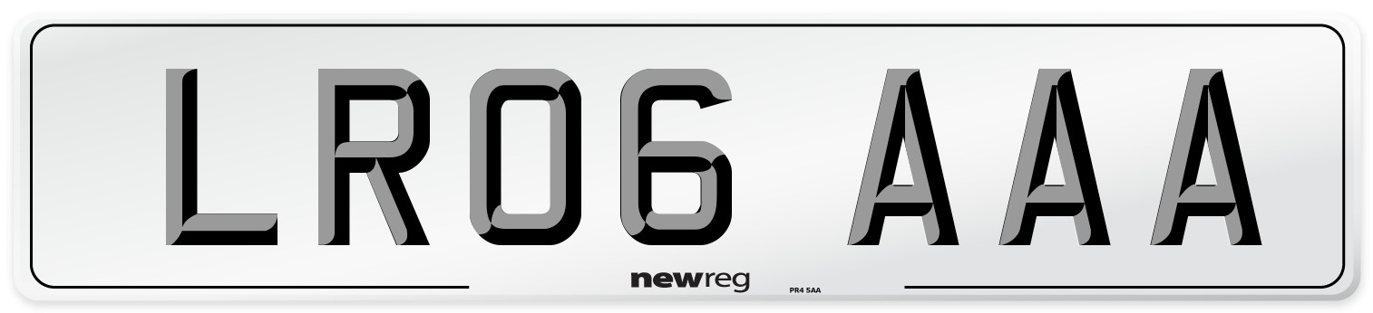 LR06 AAA Number Plate from New Reg
